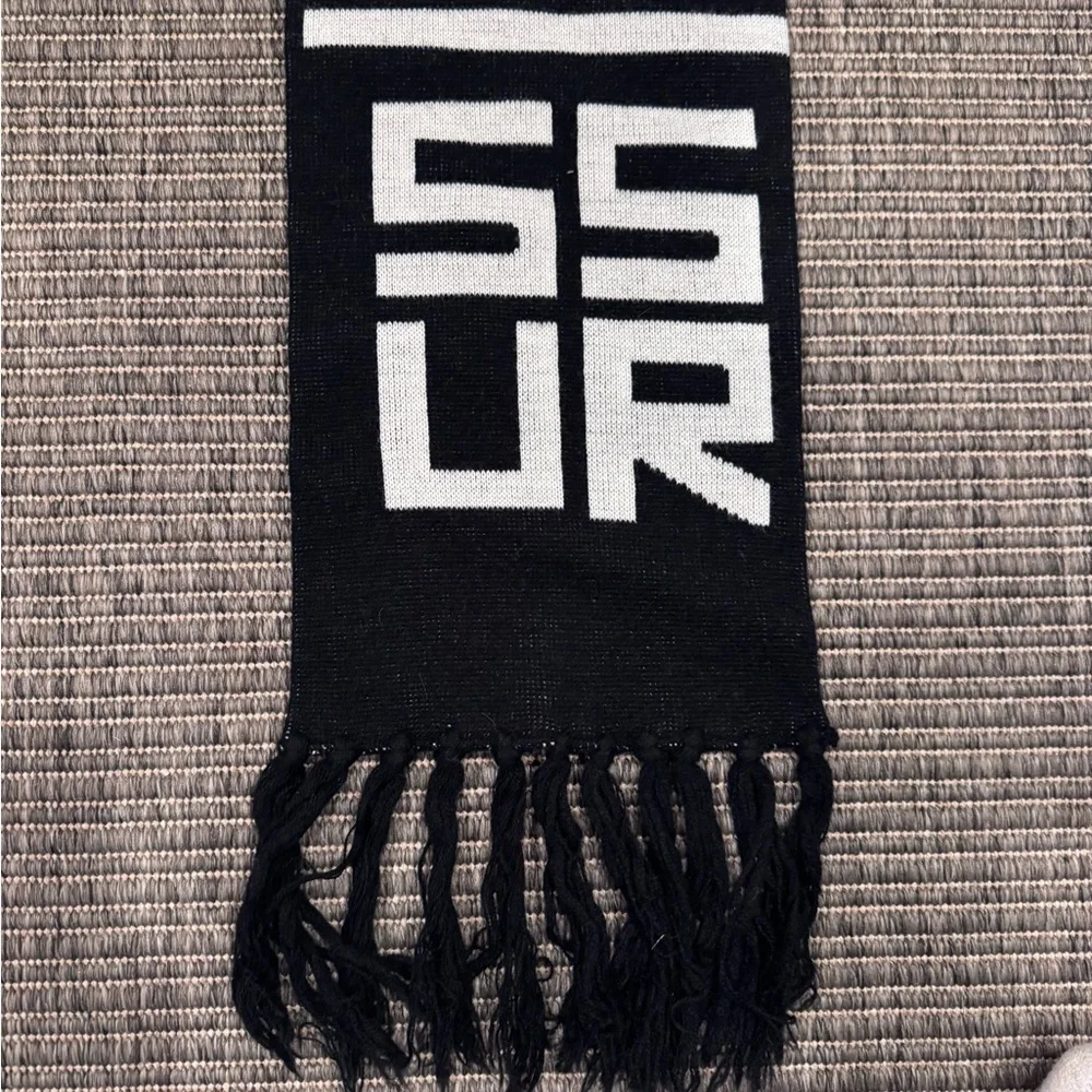 Rare SSUR NYC Black Logo Scarf